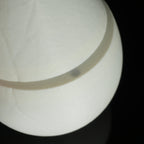 Close-up of the dino egg seam where the two magnetic halves meet